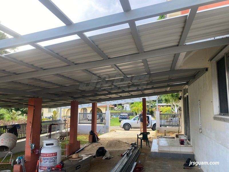 Steel Awnings, for Patios, and Garages 01