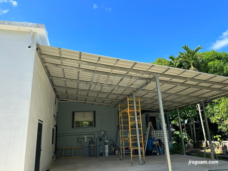 Steel Awnings, for Patios, and Garages 06